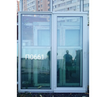 пластиковый стеклопакет  б\у раздвижная дверь (дверь -купе) 